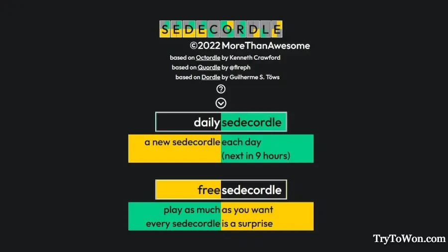 Sedecordle Daily - Hints & Answers For Today